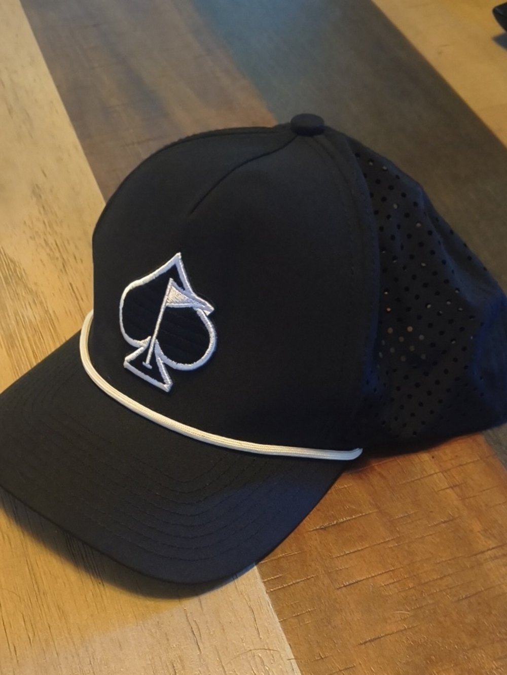 Pins And Aces Black Rope Golf Hat